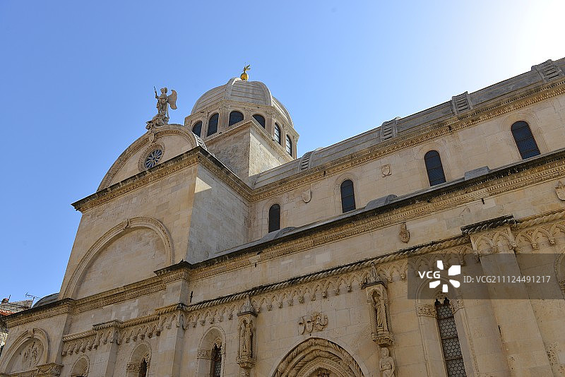 克罗地亚希贝尼克圣詹姆斯大教堂图片素材