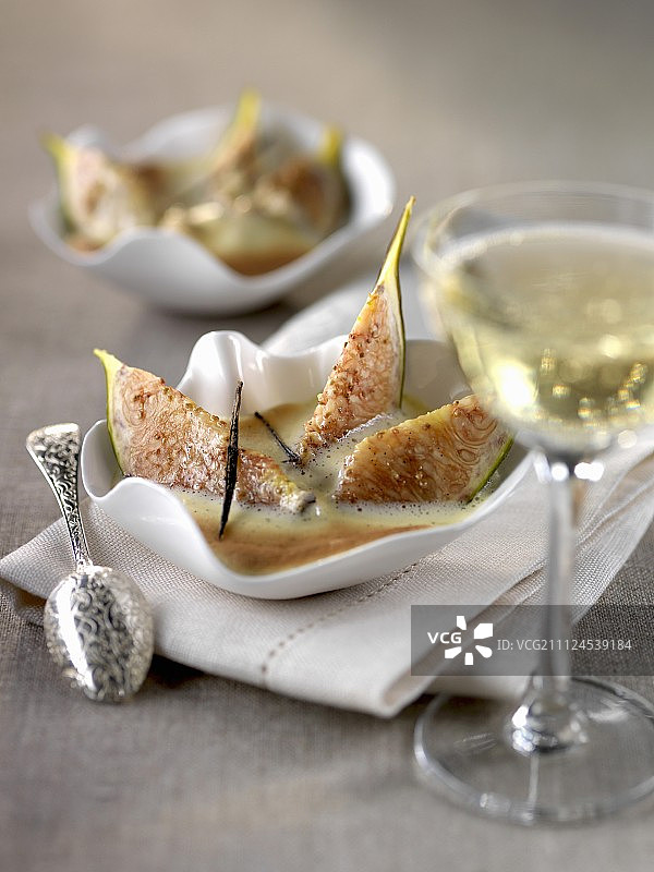 无花果香槟沙巴雍图片素材