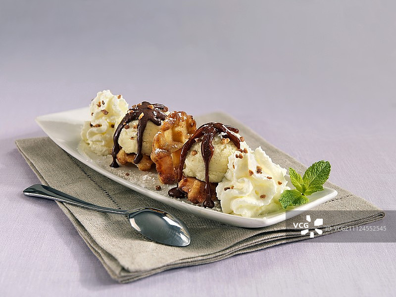 布鲁塞尔甜点图片素材