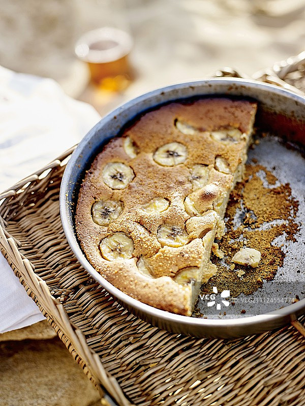 香蕉蛋糕图片素材