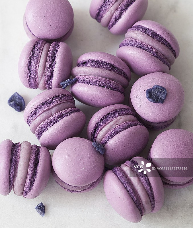 紫色马卡龙图片素材