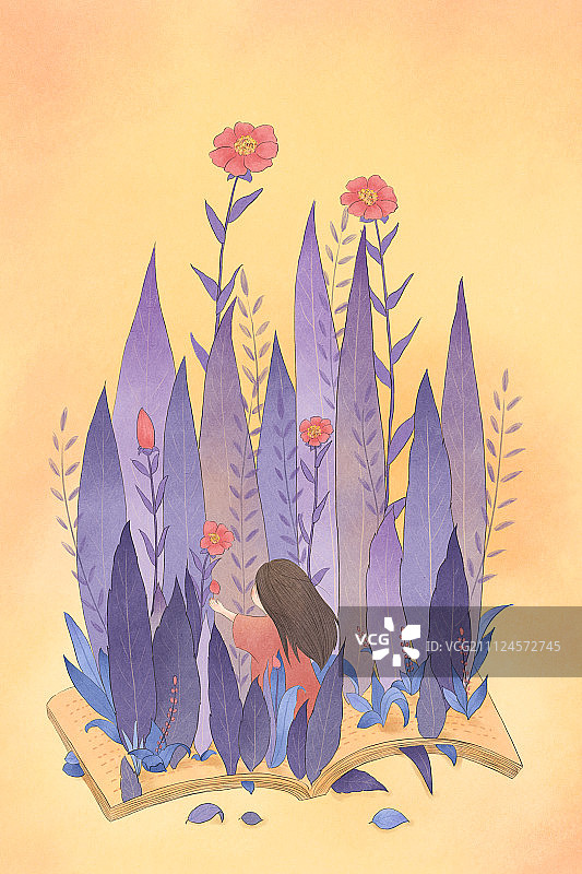 书中的美好世界图片素材