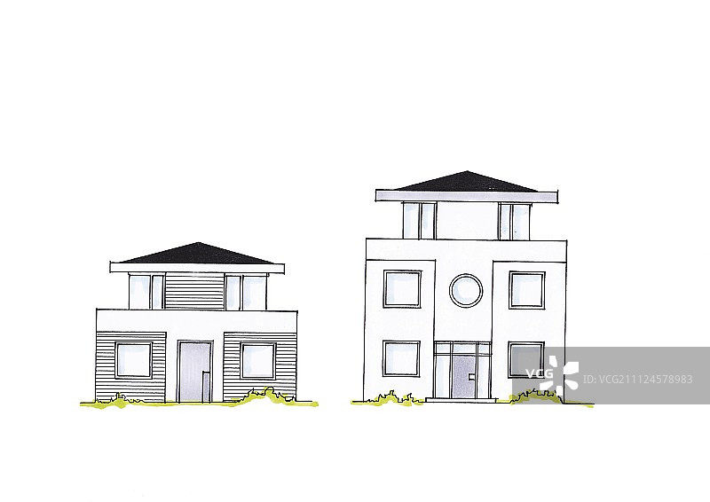 展示节能技巧的建筑图片图片素材
