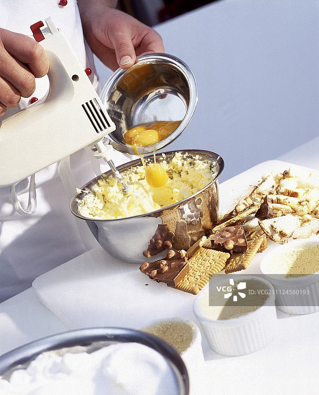 朗姆舒芙蕾搅拌器特写图片素材