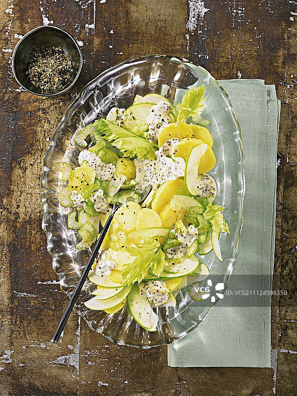 芥末酱土豆沙拉图片素材