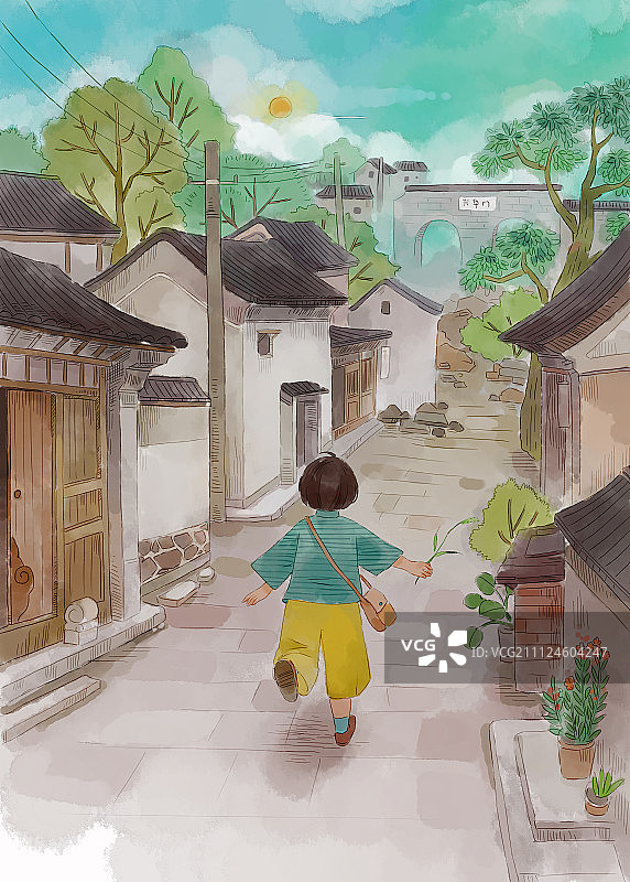 北京胡同图图片素材