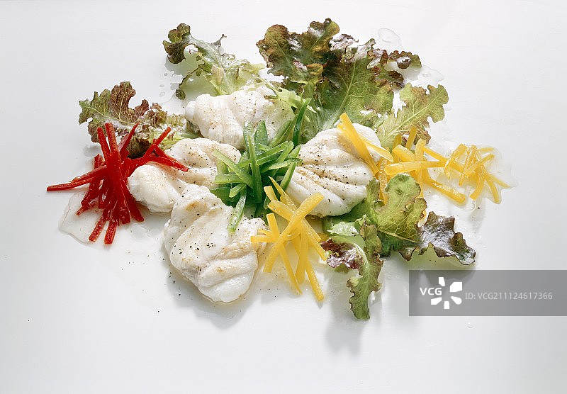 辣椒安康鱼沙拉图片素材