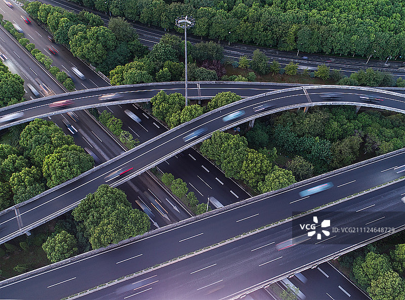 Aerial wuxi overpass图片素材