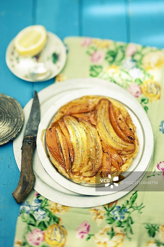 香蕉甘薯蛋糕图片素材