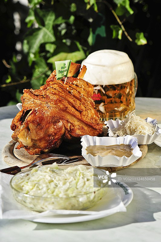 维也纳普拉特瑞士屋的芥末和辣根图片素材