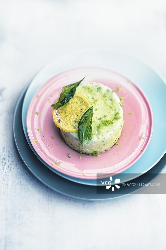 柠檬罗勒冰糕图片素材