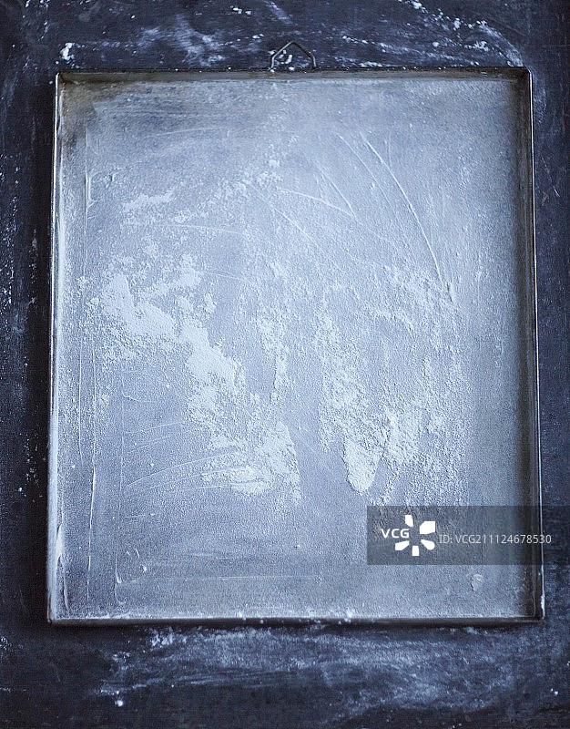面粉烤盘（俯视）图片素材