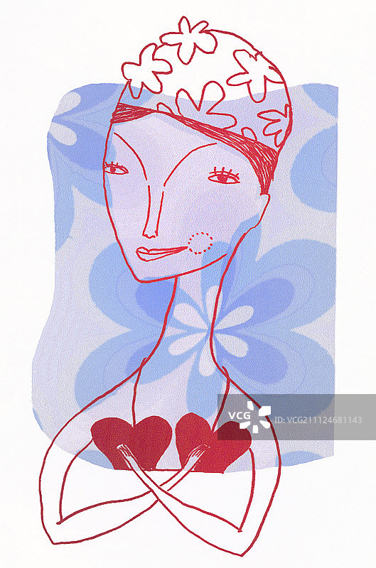 双鱼座运势插画图片素材