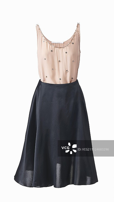 粉色上衣和深色裙子图片素材