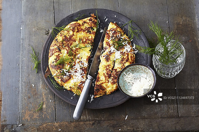 甜菜羊奶酪烘蛋图片素材