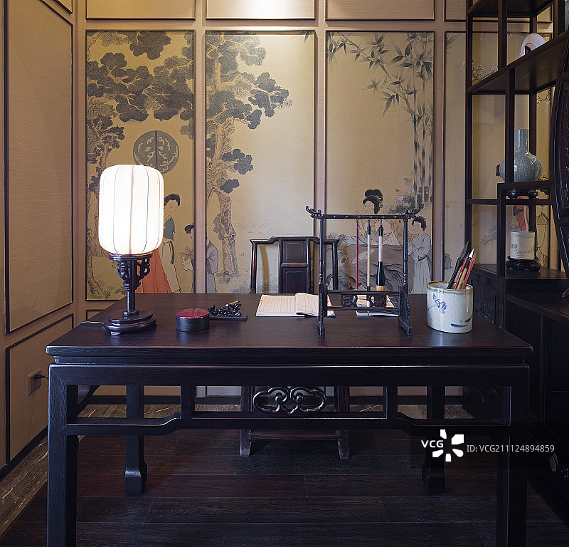 中式书房图片素材