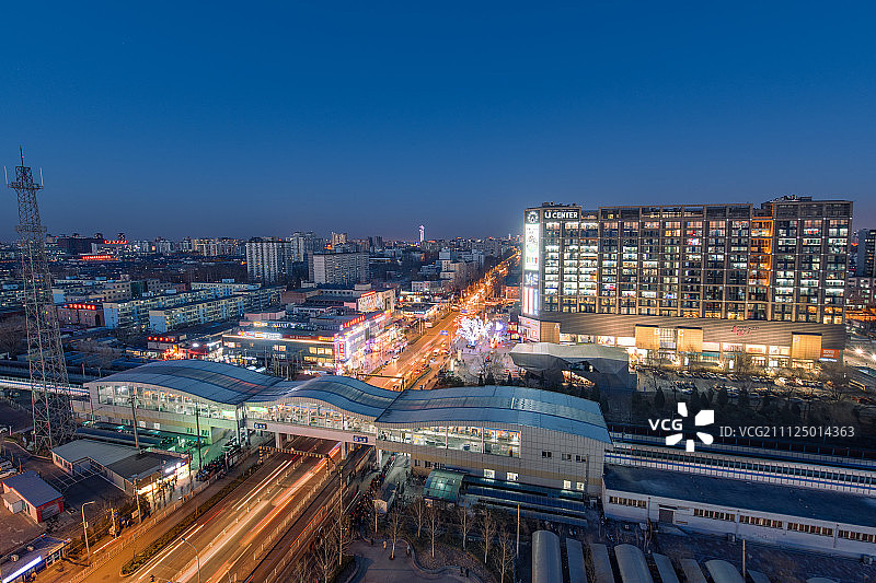 五道口建筑夜景图片素材