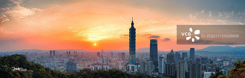 台北象山全景图片素材
