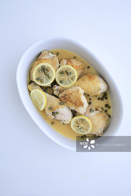 柠檬续随子鸡肉图片素材