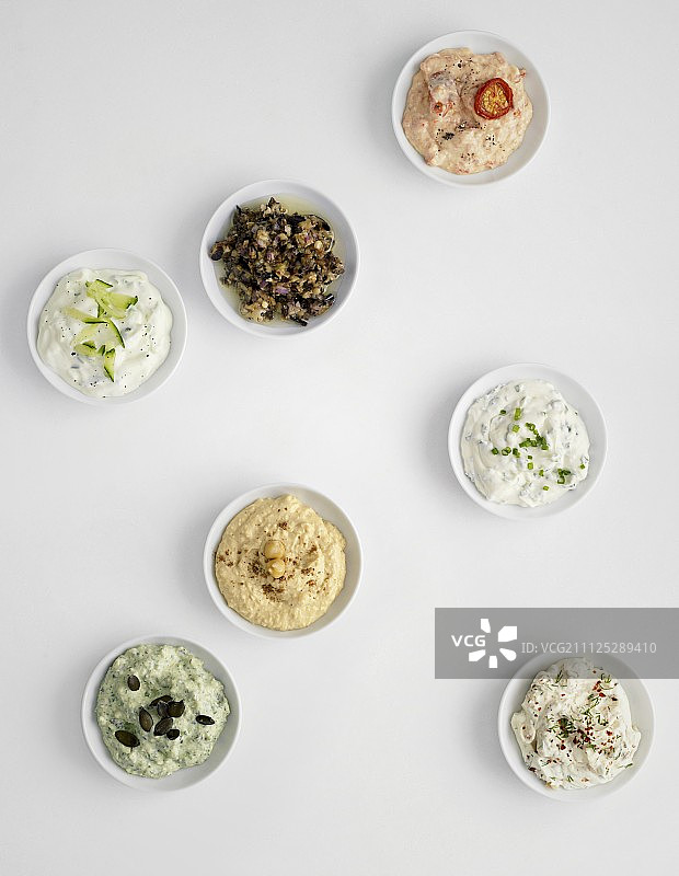 各种素食蘸酱菜肴图片素材