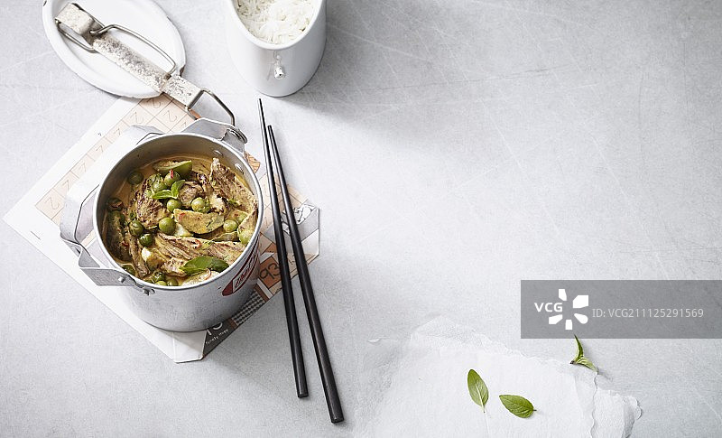 泰式红咖喱牛肉图片素材