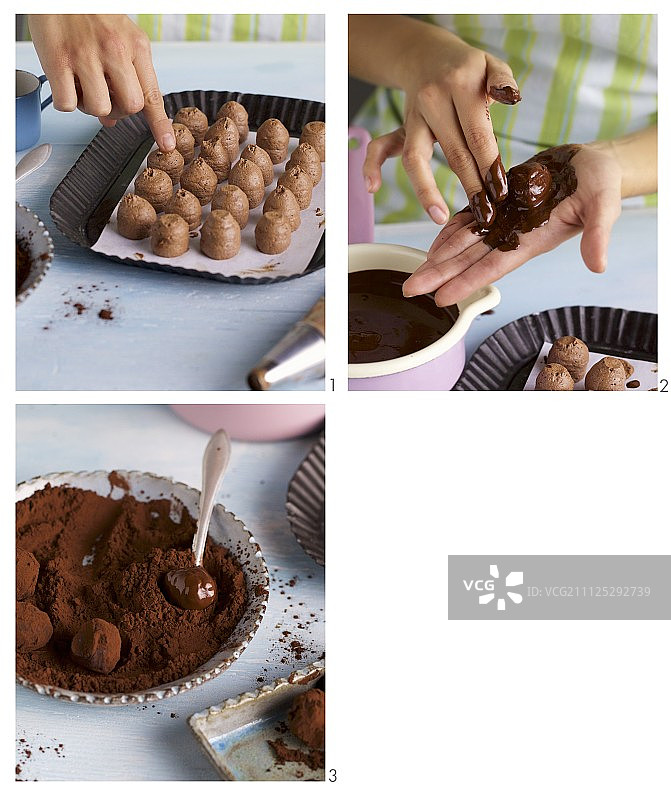 制作中的黑松露图片素材