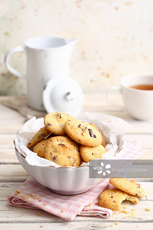 蔓越莓椰子饼干图片素材