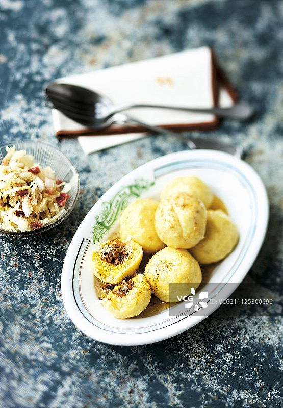 培根酸菜饺子（奥地利）图片素材