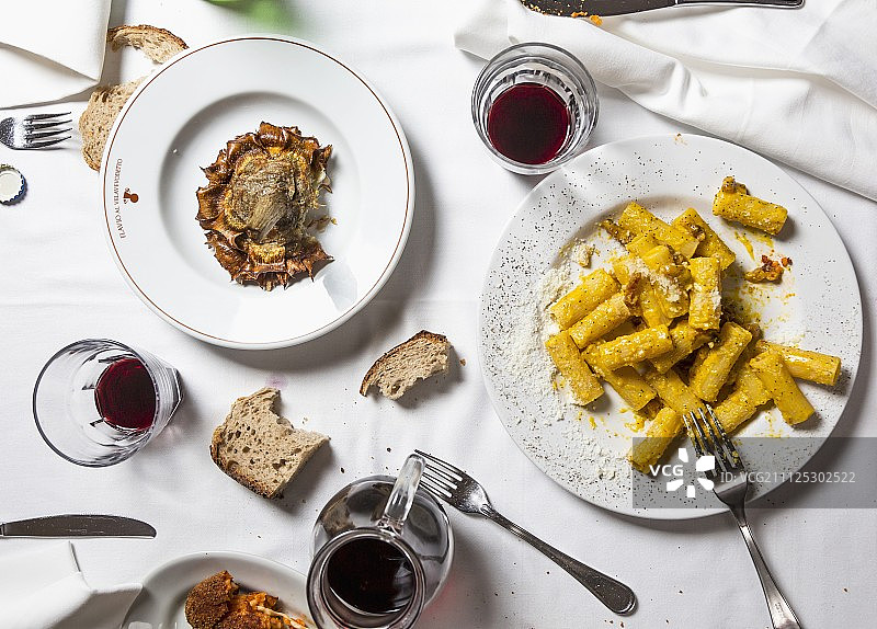 罗马风味瑞格通尼意面图片素材