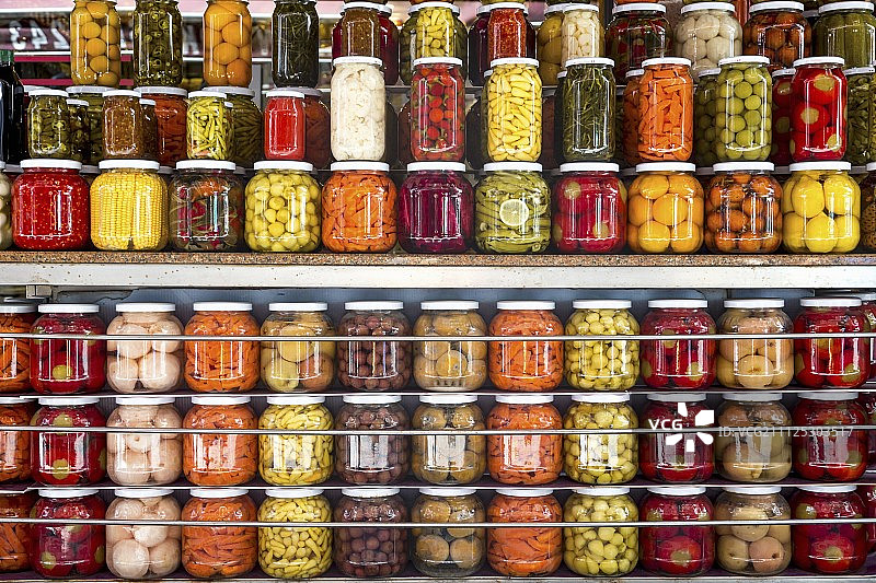 土耳其伊斯坦布尔的腌制食品图片素材