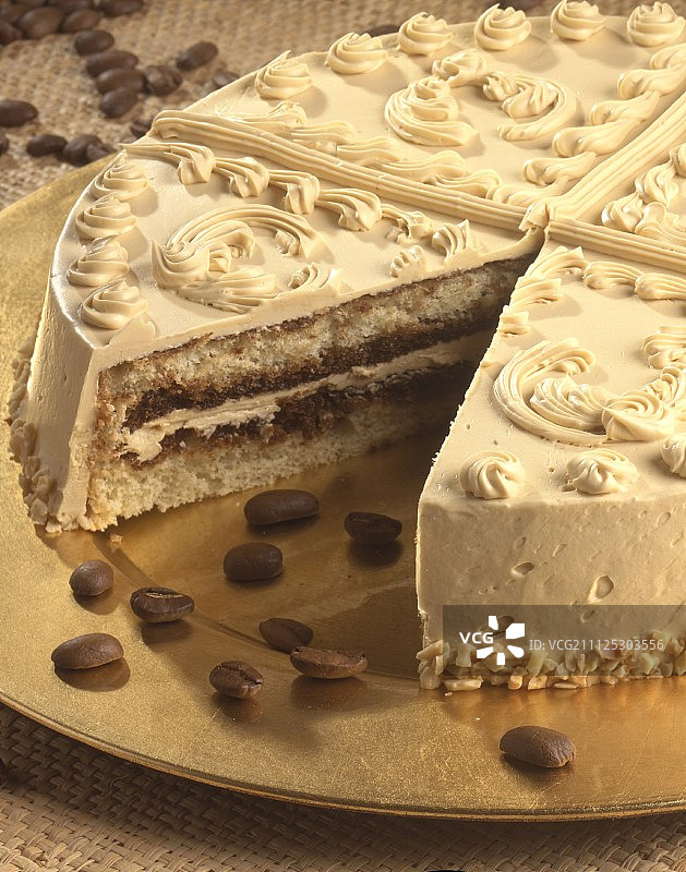 摩卡蛋糕图片素材