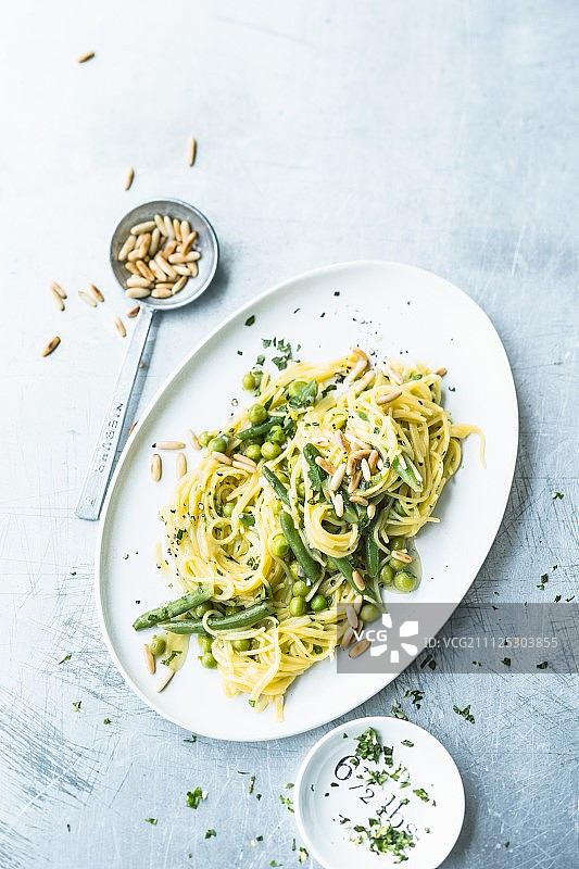 豌豆薄荷意面图片素材