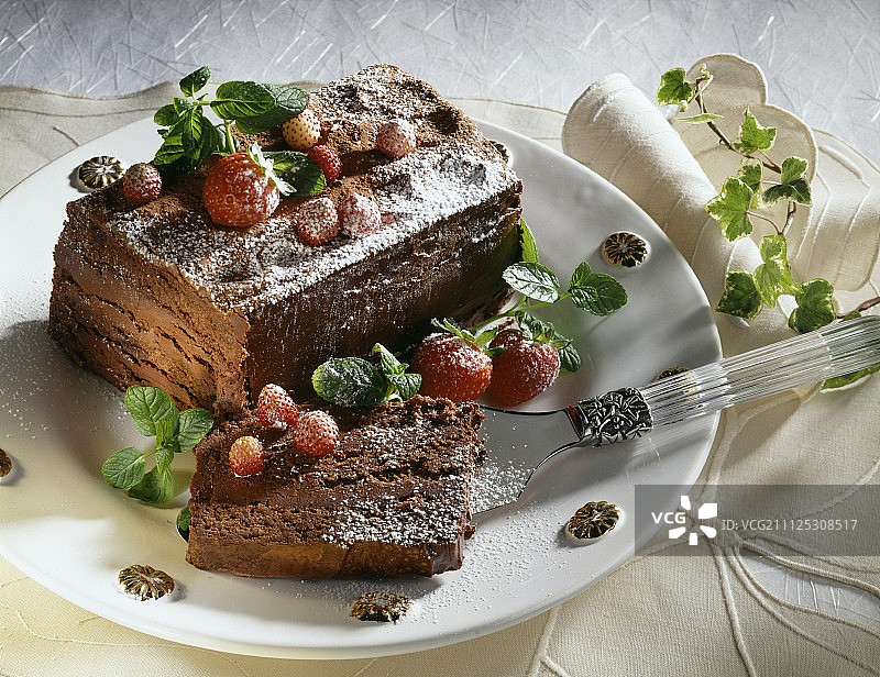 罗伯特·林克的巧克力甜点图片素材