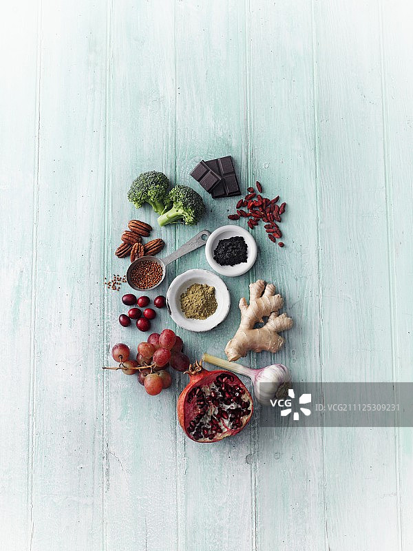 超级食物ORAC价值对比图片素材