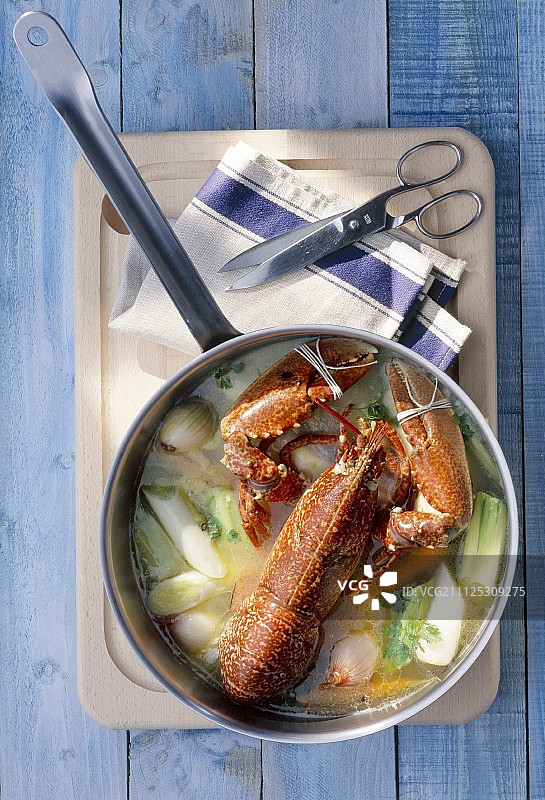 烹饪龙虾图片素材