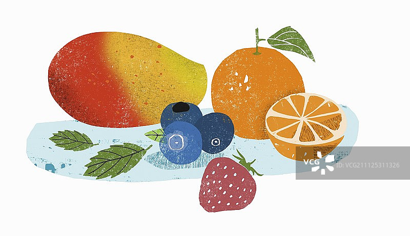 各种水果（插画）图片素材