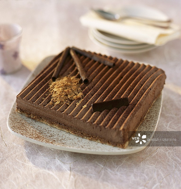 特里亚农巧克力蛋糕图片素材