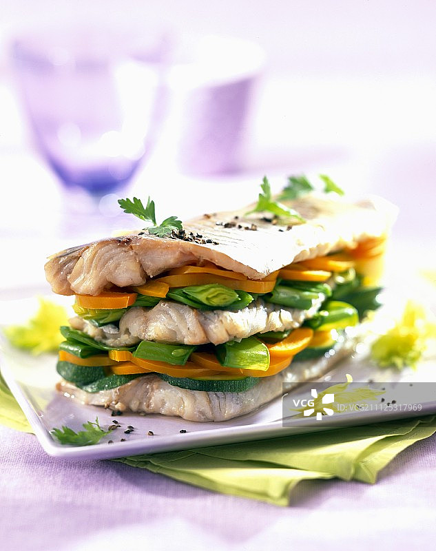 鱼肉三明治图片素材