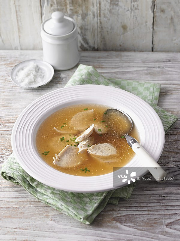 鸡汤配鸡杂图片素材