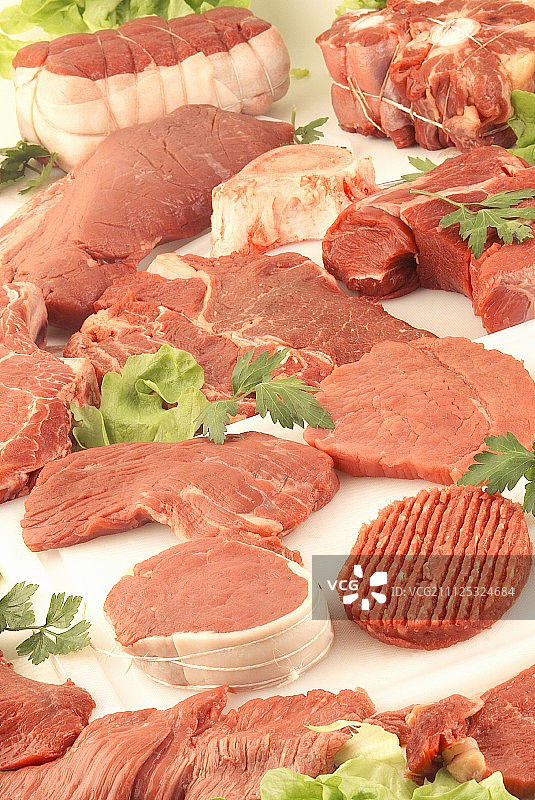 小牛肉和牛肉什锦图片素材