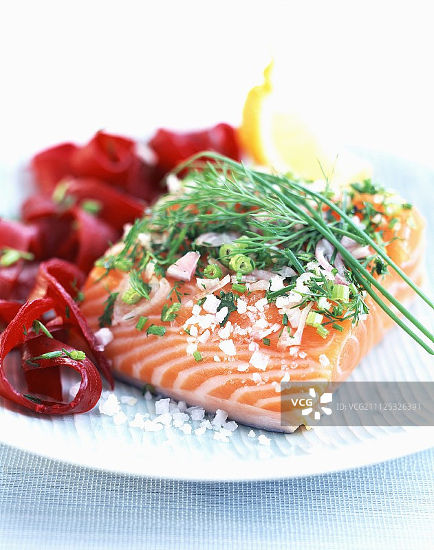 腌制三文鱼图片素材