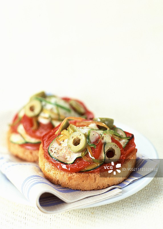 意大利烤面包片图片素材