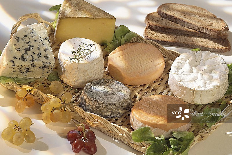 法国奶酪拼盘图片素材