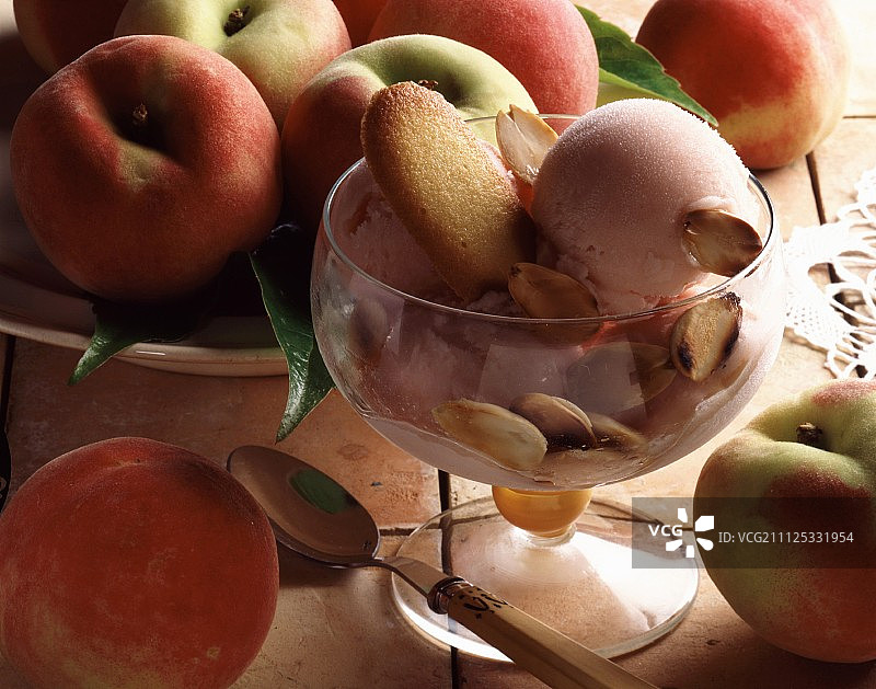 桃子冰糕图片素材