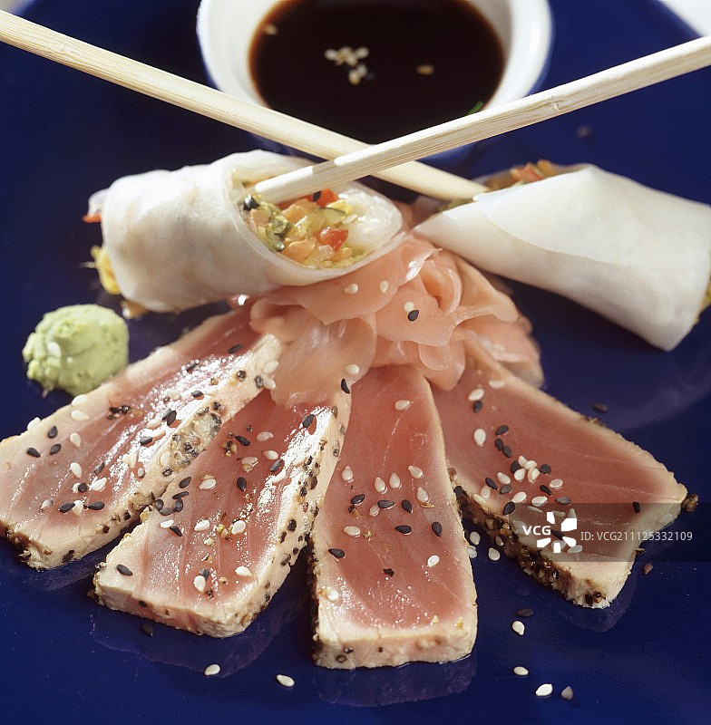 金枪鱼たたき图片素材