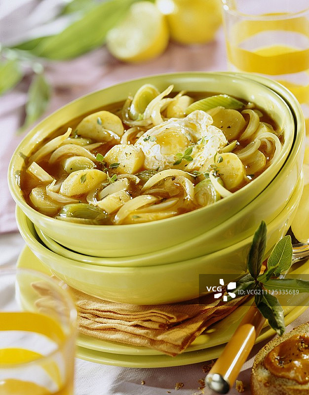 素食法式海鲜汤图片素材