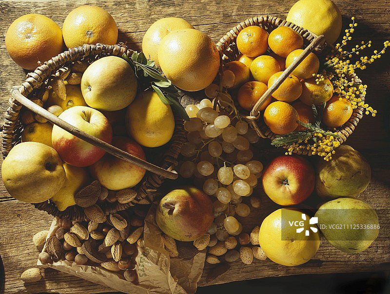 什锦水果和干果图片素材