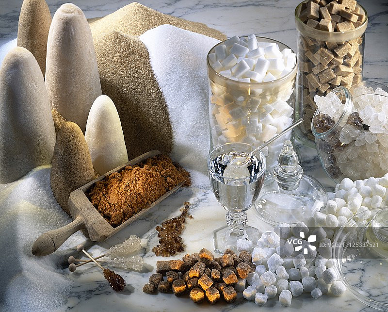 糖的排列图片素材