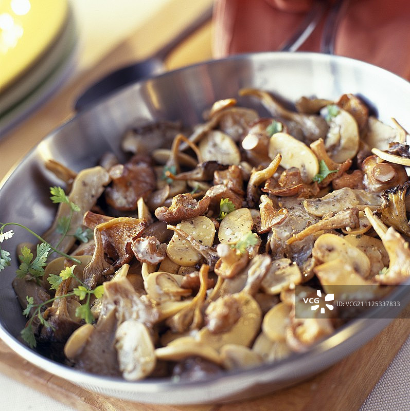 蘑菇烩菜图片素材