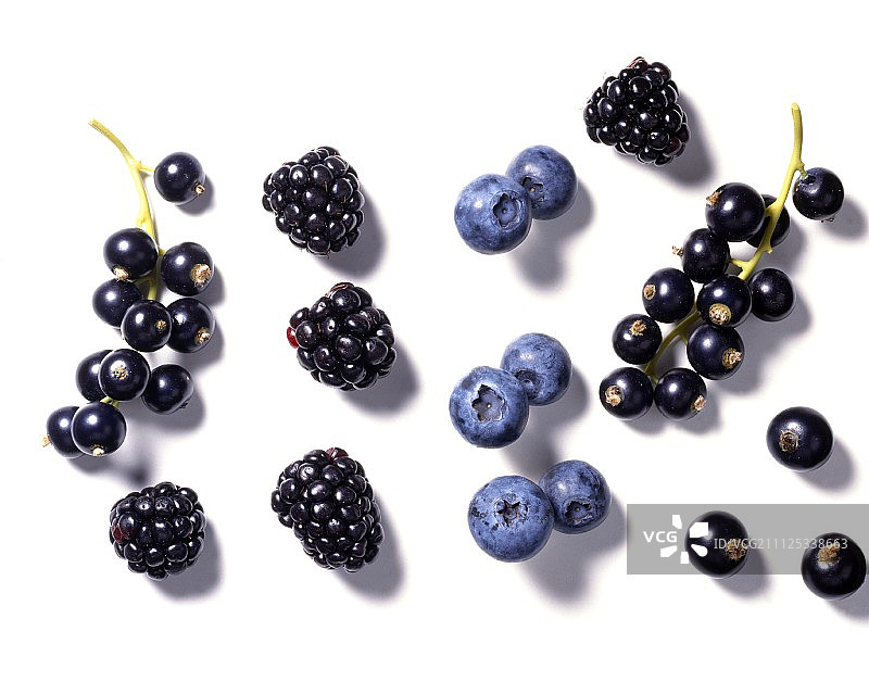 黑加仑、黑莓和蓝莓图片素材